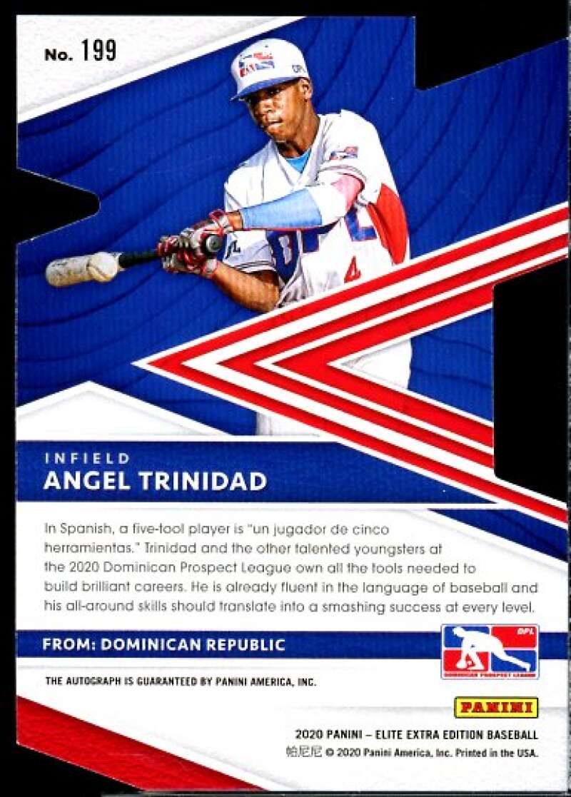 Angel Trinidad 2020 Elite Extra Edition Signatures Aspiration Die Cut Gold #199  Image 2