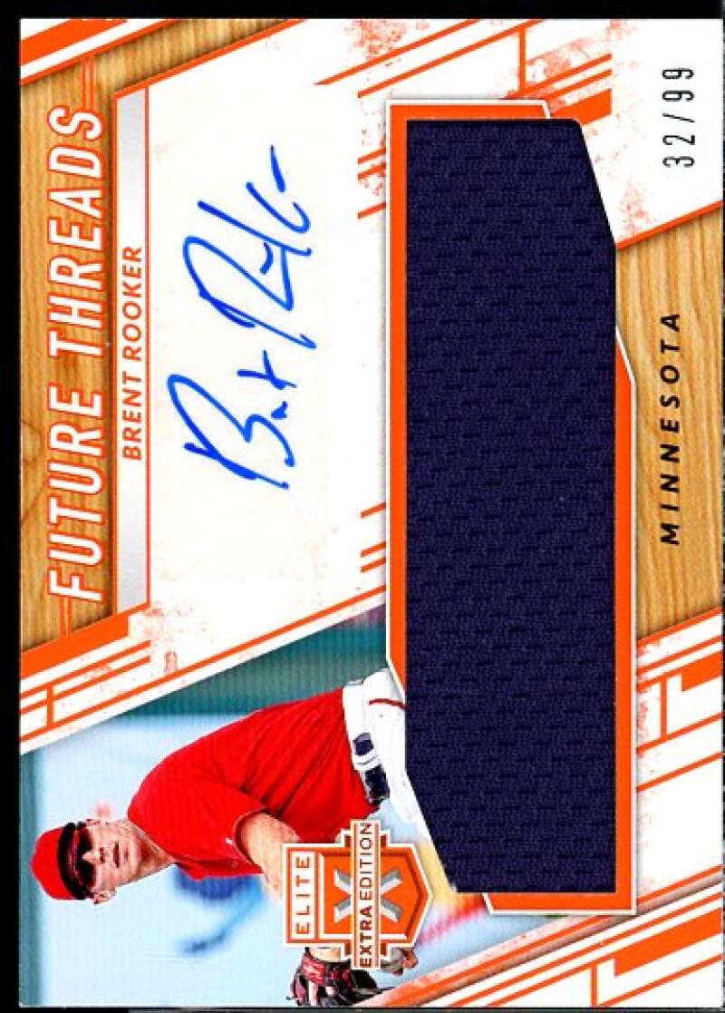 Brent Rooker Card 2019 Elite Extra Edition Future Threads Signatures Orange #2  Image 1