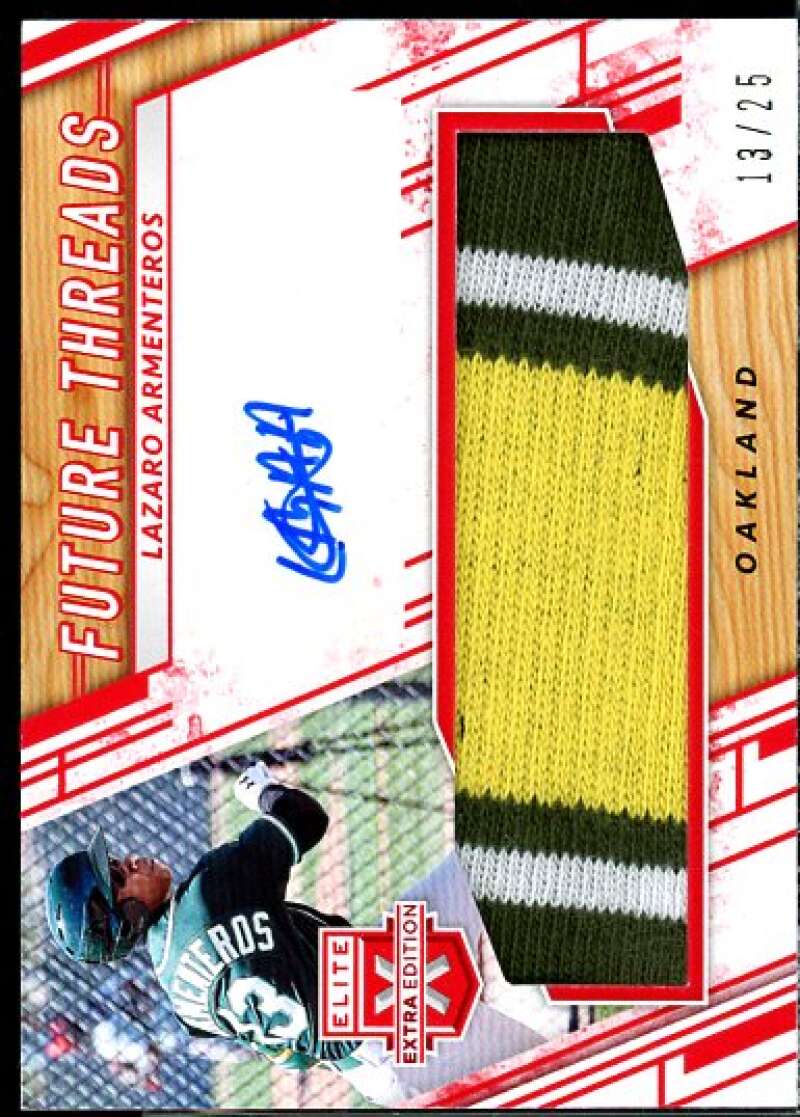 Lazaro Armenteros 2019 Elite Extra Edition Future Threads Signatures Red #37  Image 1