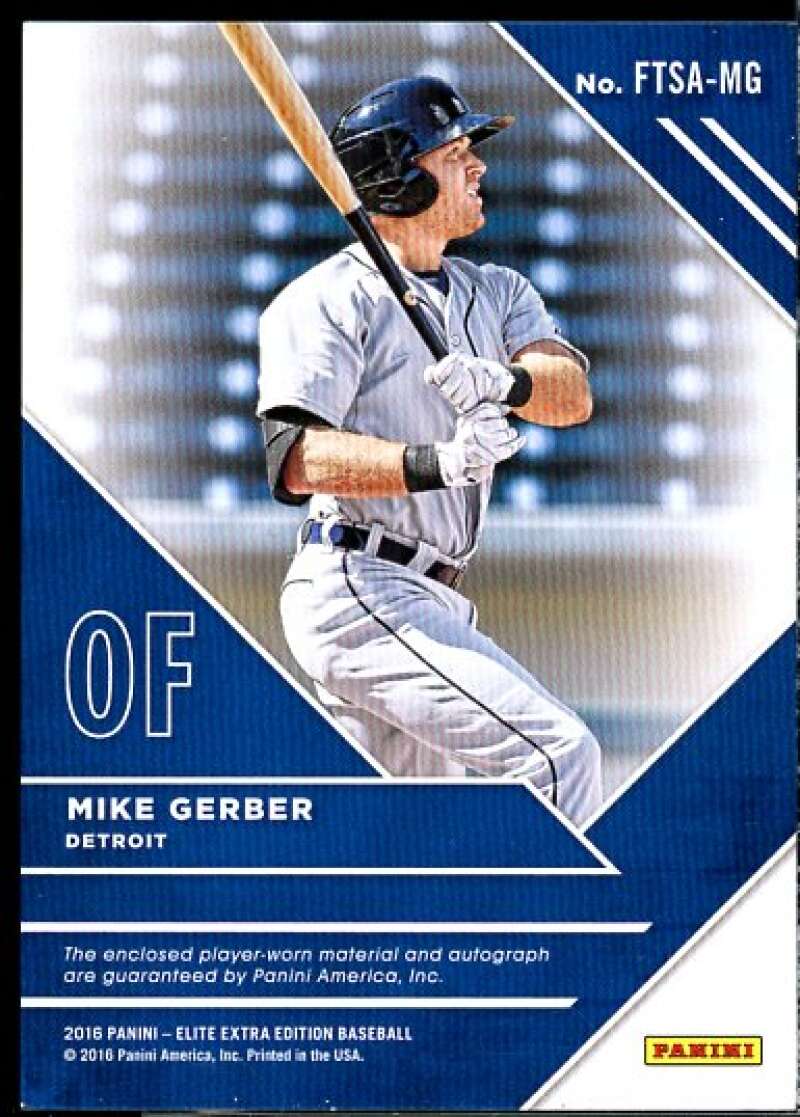 Mike Gerber 2016 Elite Extra Edition Future Thread Silhouette Autograph Red #13  Image 2
