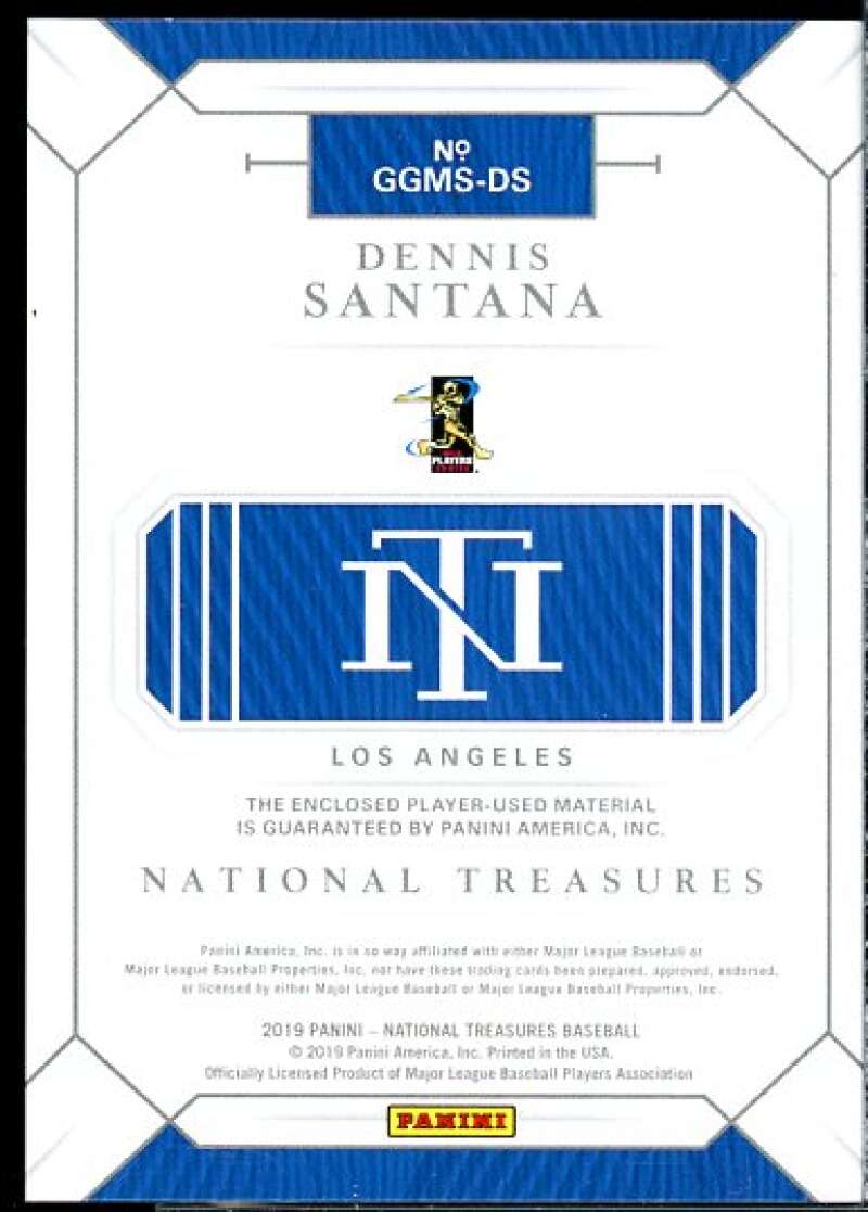 Dennis Santana 2019 Panini National Treasures Game Gear Sixes Holo Silver #20  Image 2