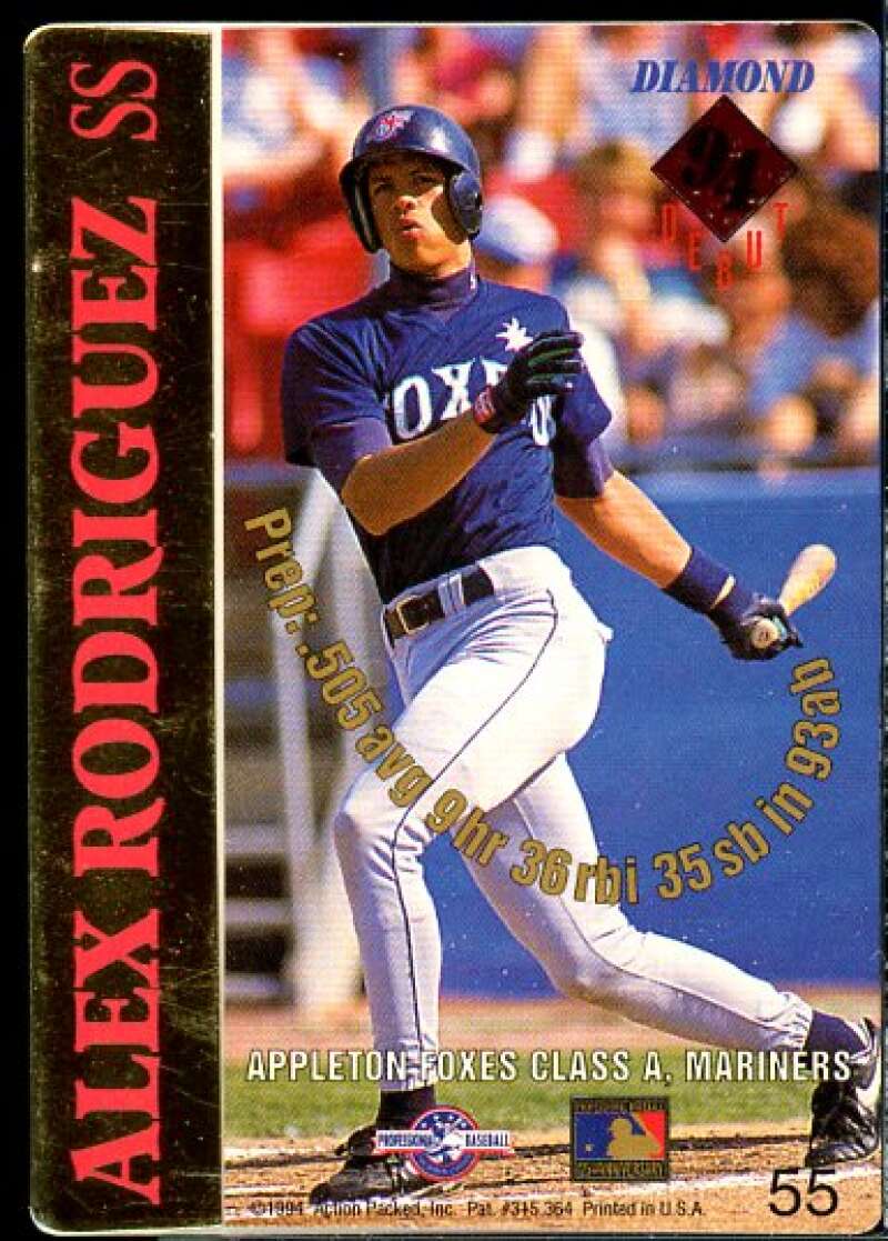 Alex Rodriguez FG Rookie Card 1994 Action Packed #55  Image 2