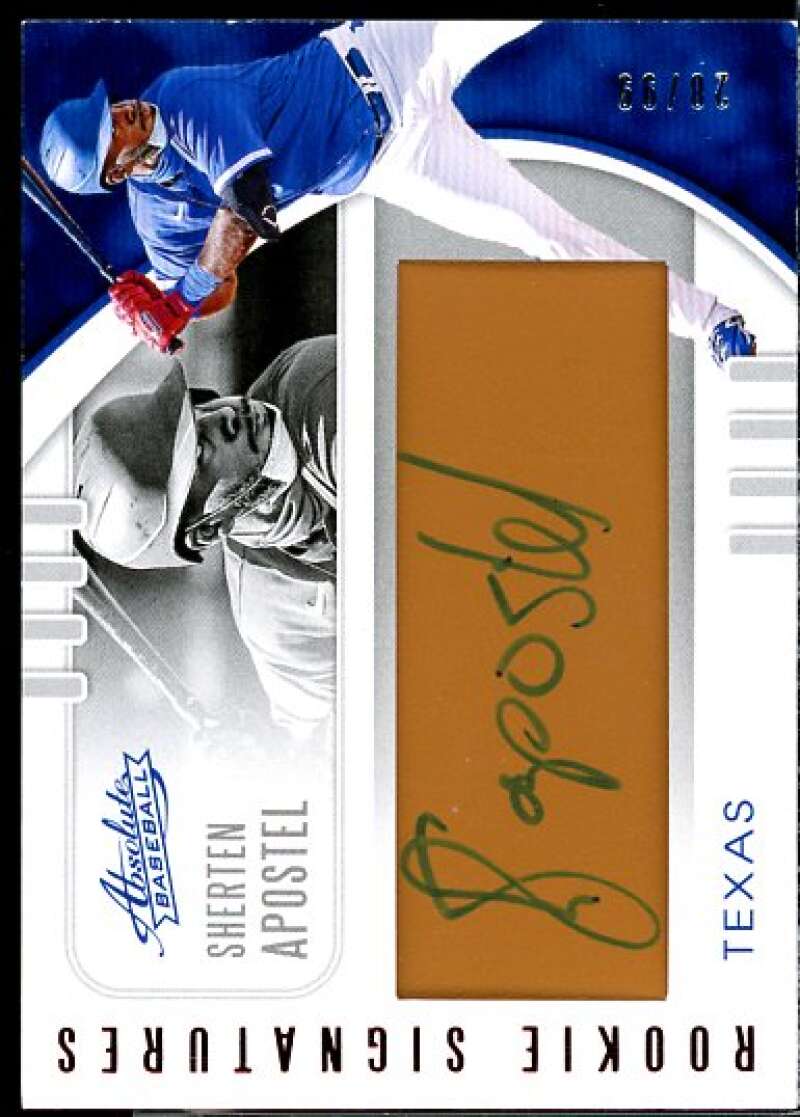 Sherten Apostel Rookie Card 2021 Absolute Rookie Leather Signatures Tan #115  Image 1