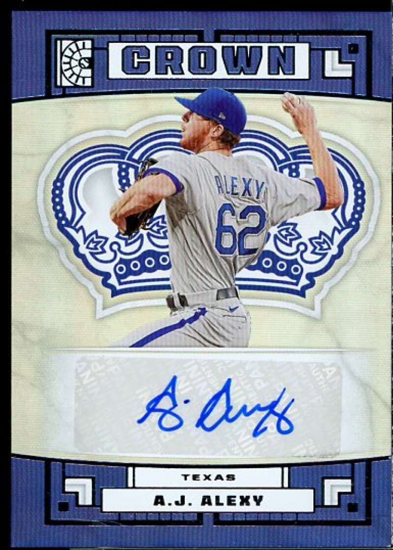 A.J. Alexy Rookie Card 2022 Panini Capstone Crown Autographs #27  Image 1