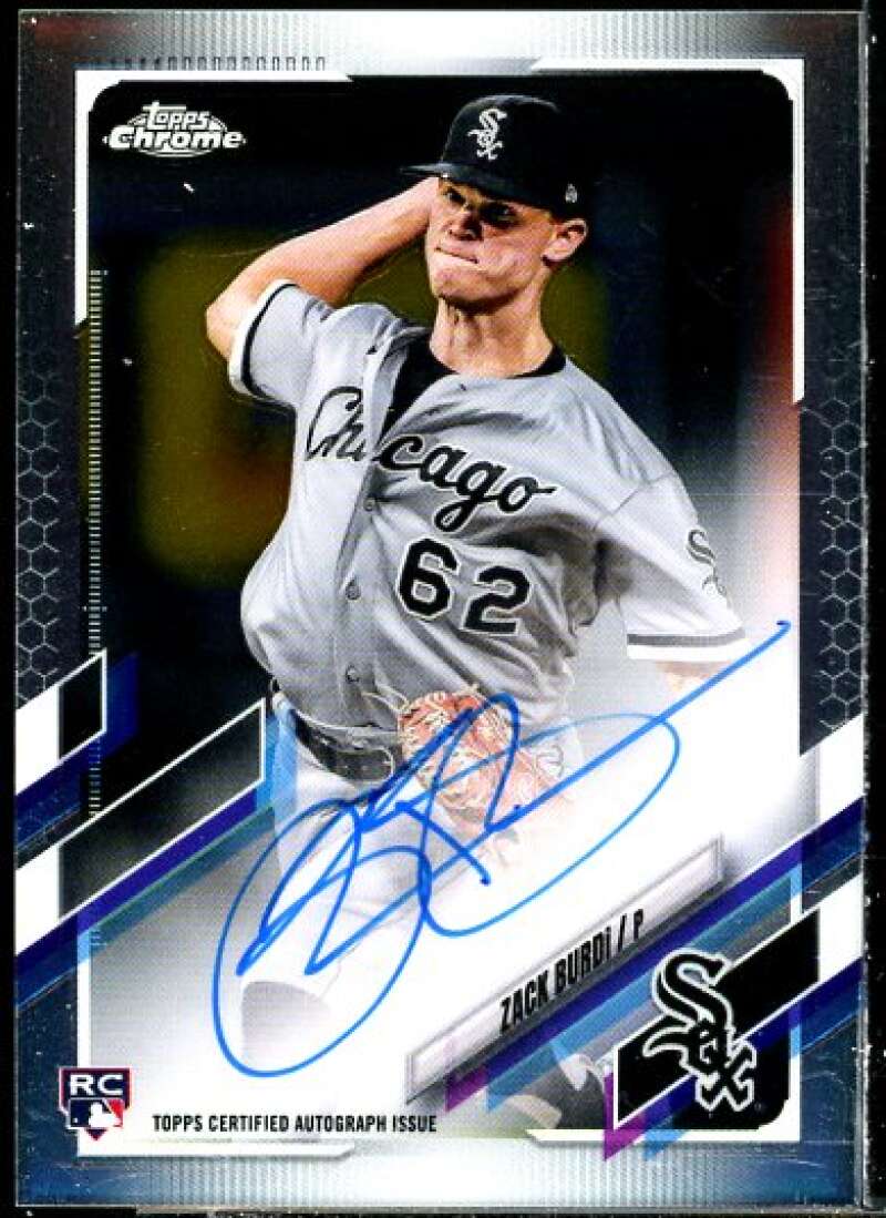 Zack Burdi Rookie Card 2021 Topps Chrome Rookie Autographs #RAZB  Image 1