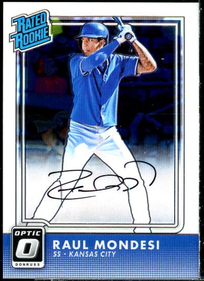 Raul Mondesi Rookie Card 2016 Donruss Optic Rated Rookies Signatures #27  Image 1