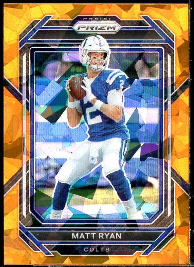 Matt Ryan Card 2022 Panini Prizm Prizms Orange Ice #121  Image 1