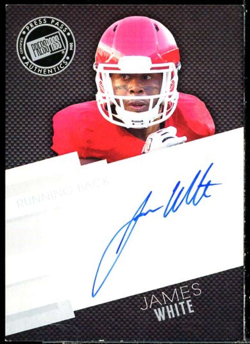 James White Rookie Card 2014 Press Pass Autographs Silver #JW  Image 1