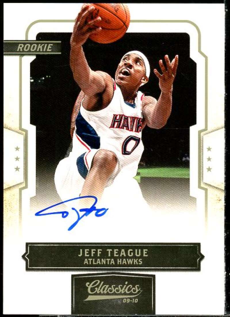 Jeff Teague AU/553 Rookie Card 2009-10 Classics #177  Image 1