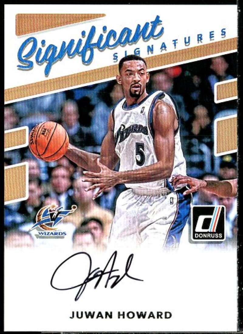 Juwan Howard Card 2017-18 Donruss Significant Signatures #86  Image 1