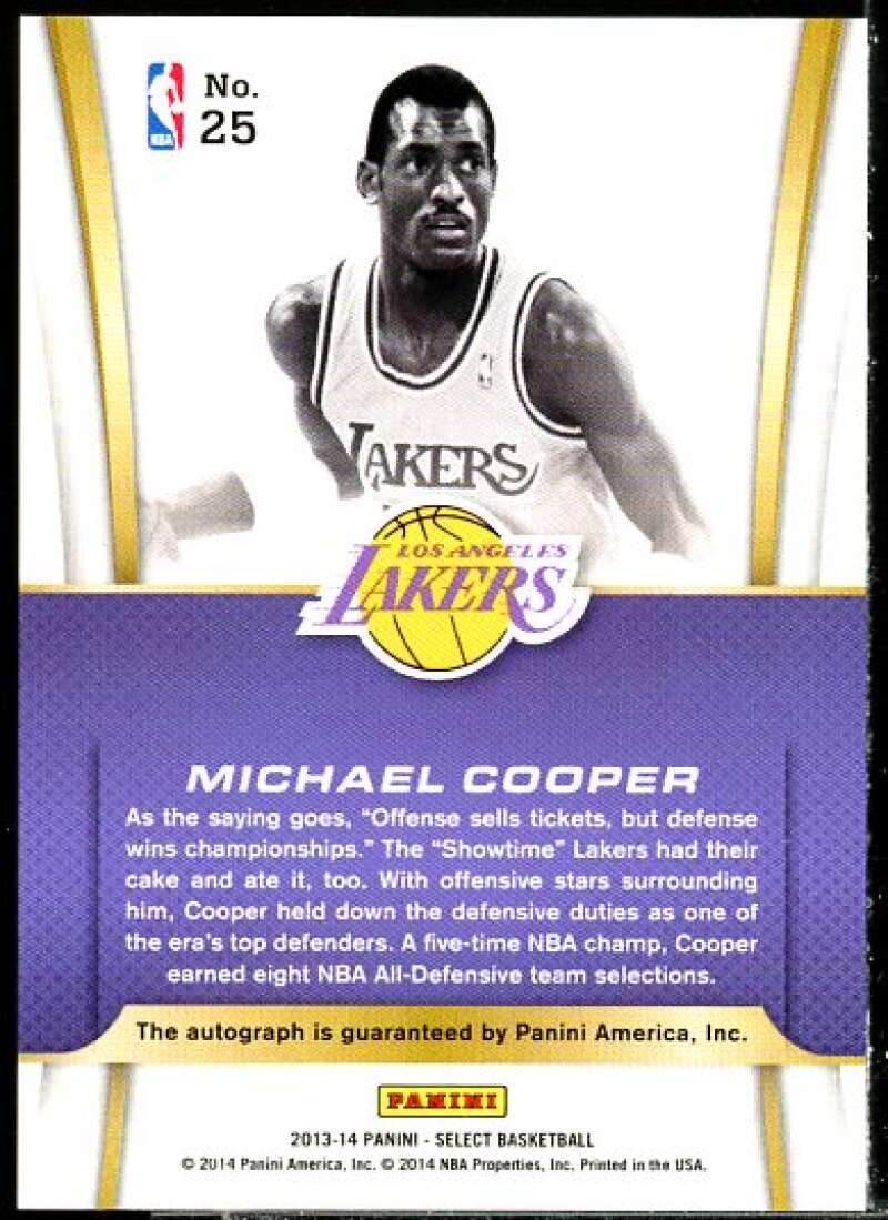 Michael Cooper Card 2013-14 Select Franchise Signatures #25  Image 2