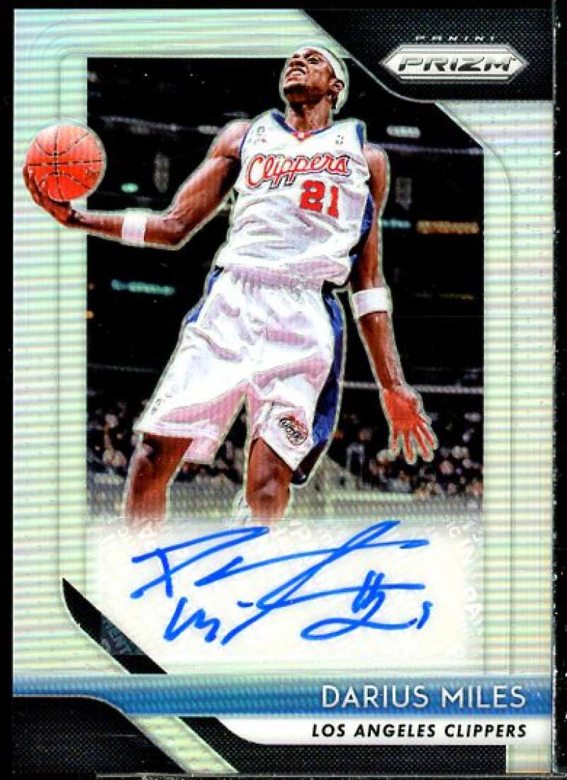 Darius Miles Card 2018-19 Panini Prizm Signatures Prizms Silver #53  Image 1