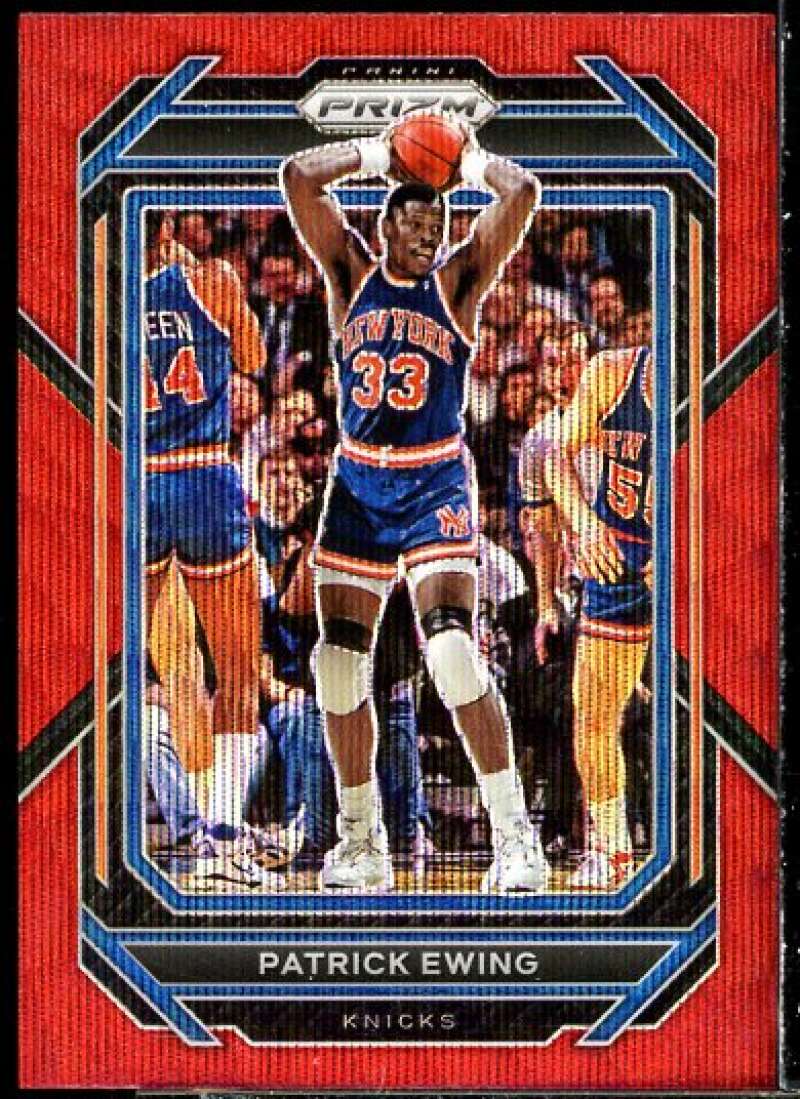 Patrick Ewing Card 2022-23 Panini Prizm Prizms Ruby Wave #275  Image 1