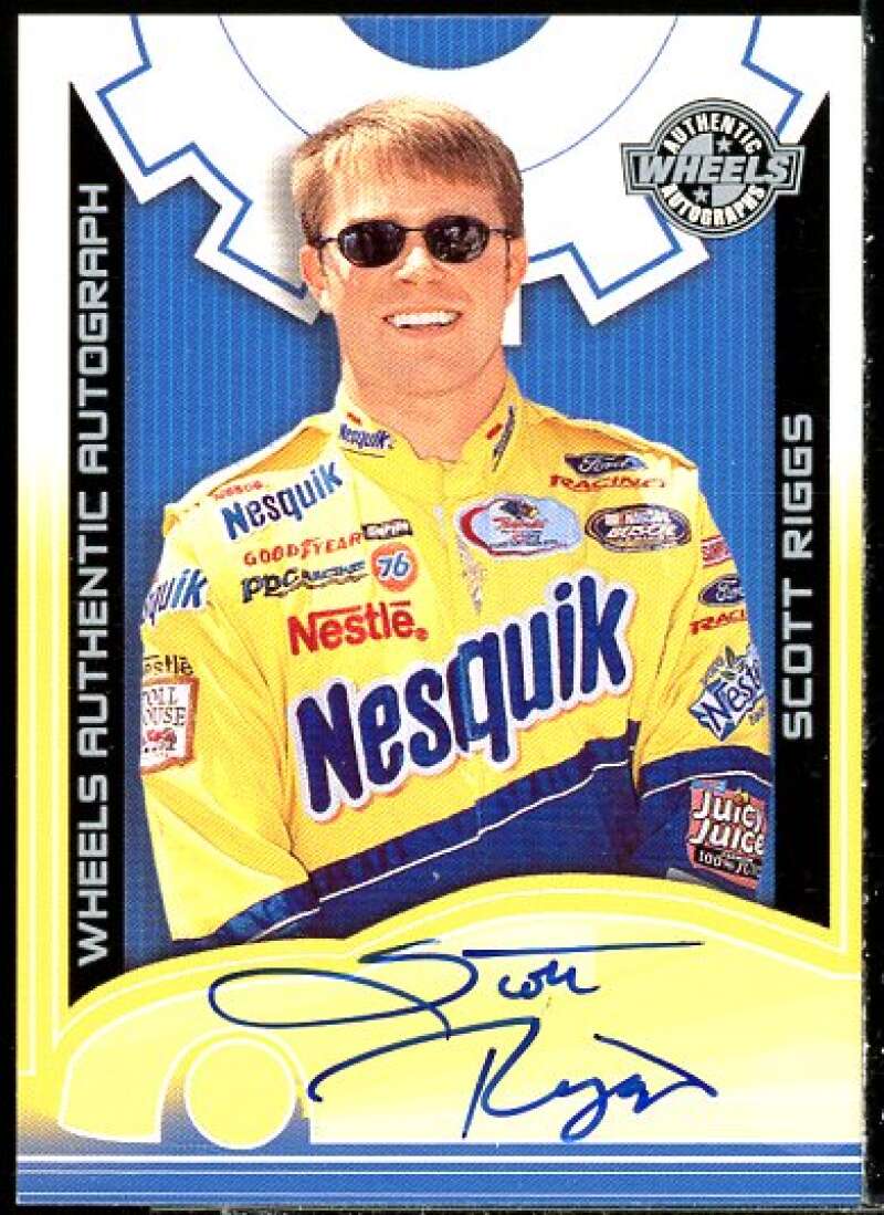 Scott Riggs Card 2002 Wheels High Gear Autographs #48  Image 1