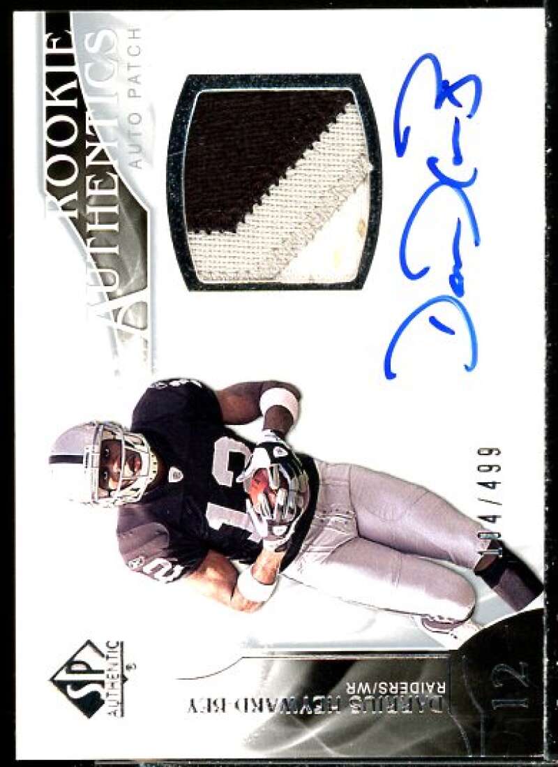 Darrius Heyward-Bey JSY AU/499 Rookie Card 2009 SP Authentic #379  Image 1