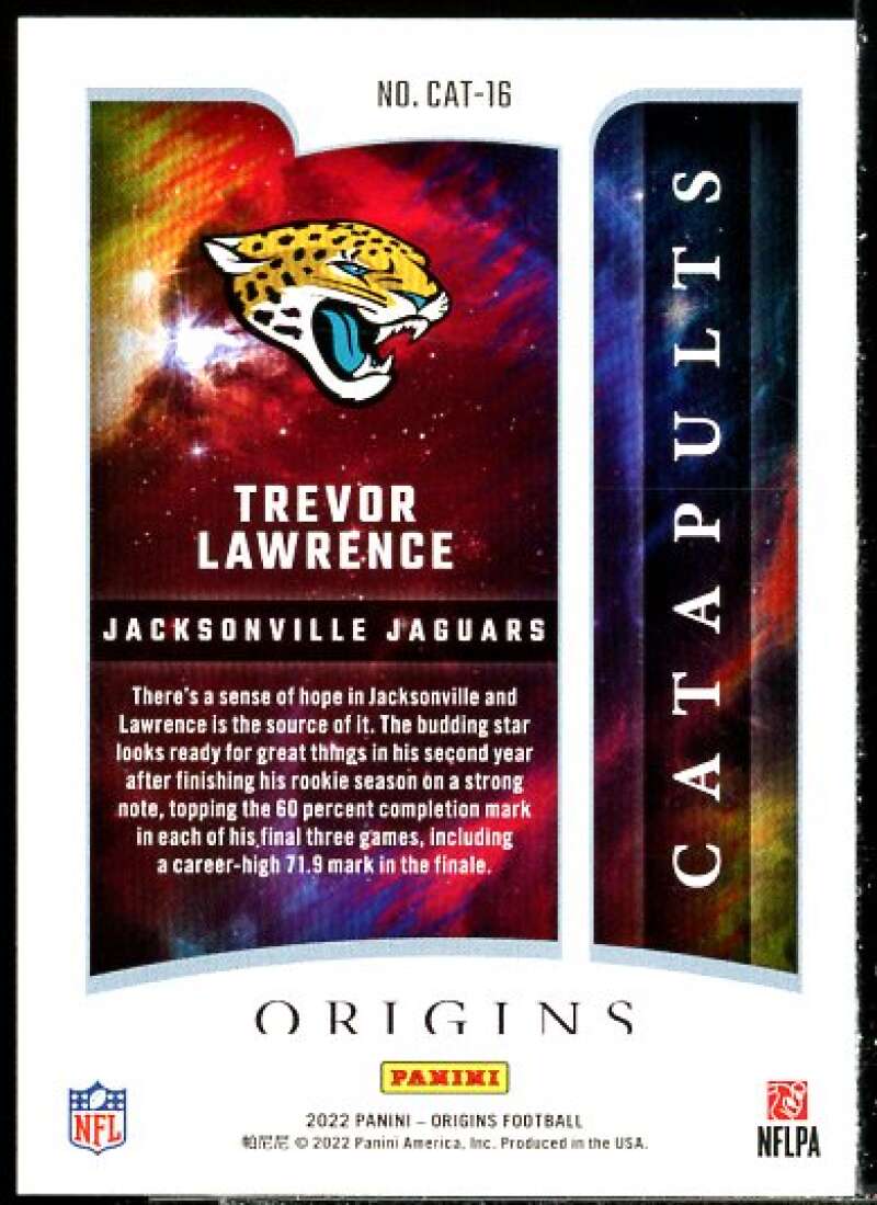 Trevor Lawrence Card 2022 Panini Origins Catapults #16  Image 2