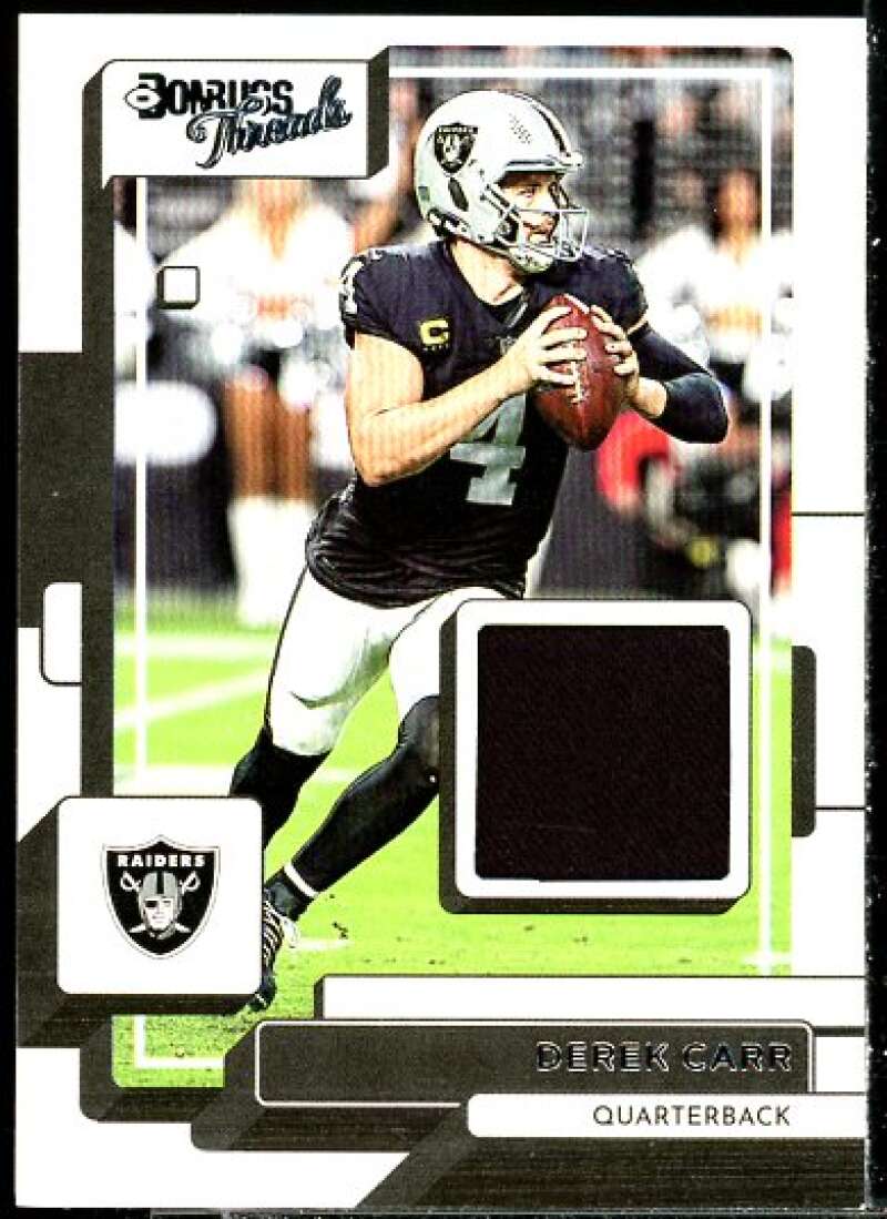 Derek Carr Card 2022 Donruss Donruss Threads #9  Image 1