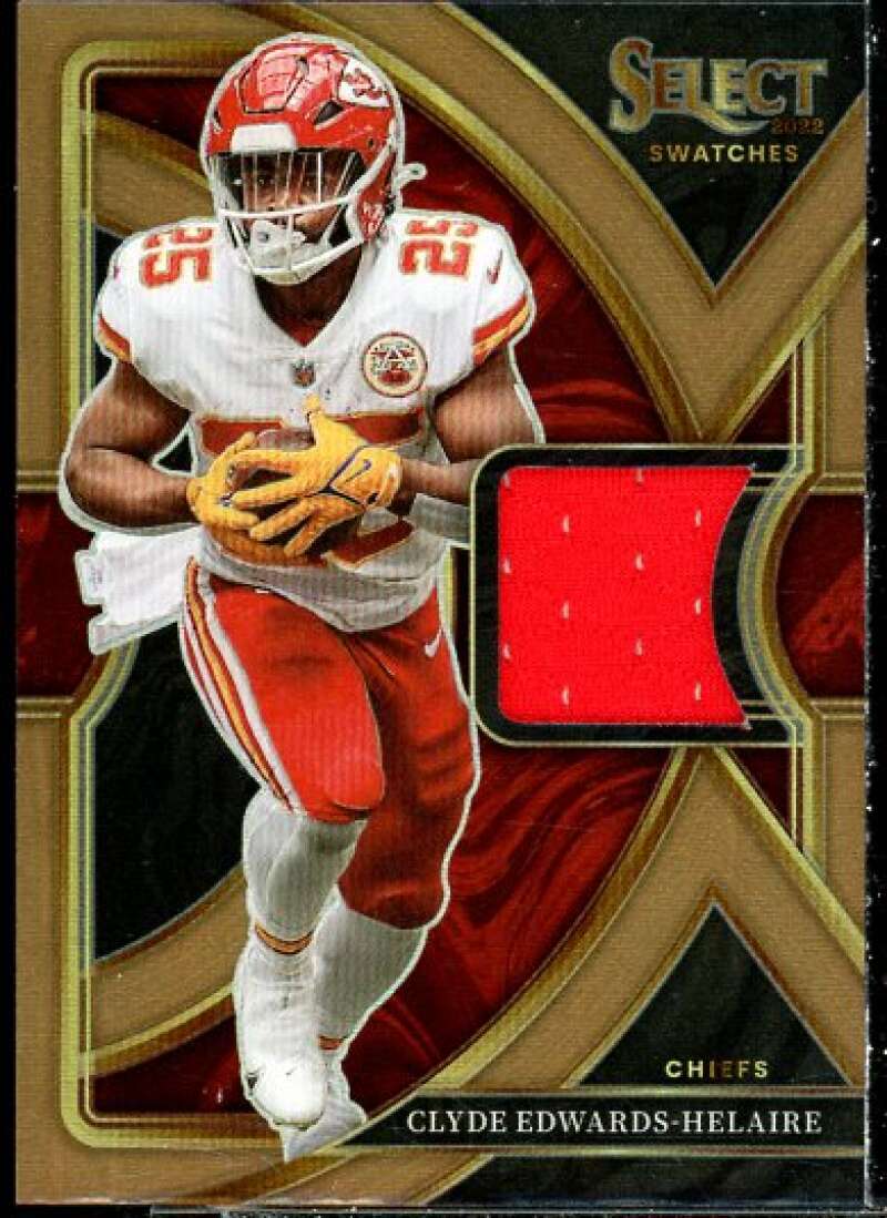 Clyde Edwards-Helaire Card 2022 Select Select Swatches Prizm Copper #22  Image 1