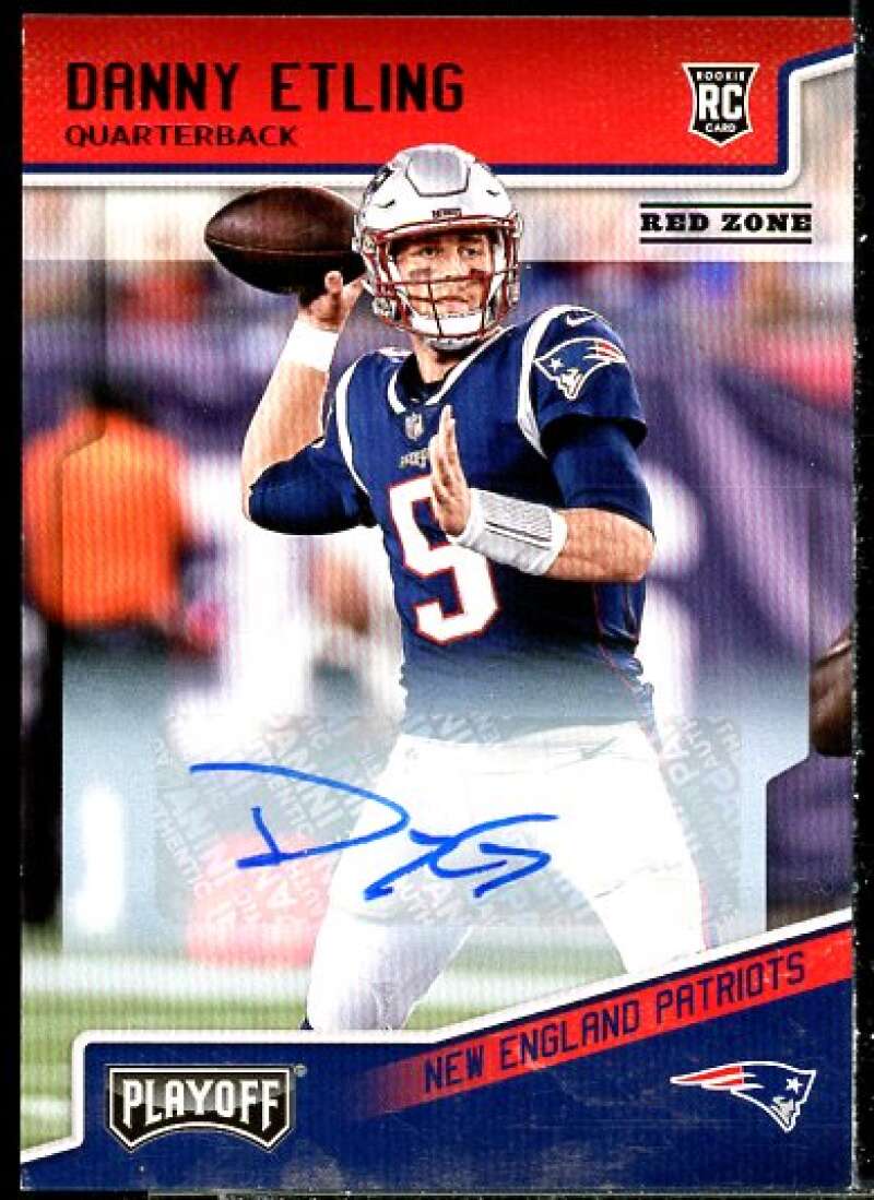 Danny Etling Rookie Card 2018 Playoff Rookie Autographs Red Zone #280  Image 1