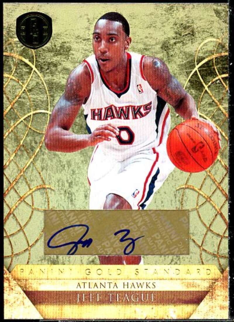 Jeff Teague Card 2010-11 Panini Gold Standard Signatures #151  Image 1