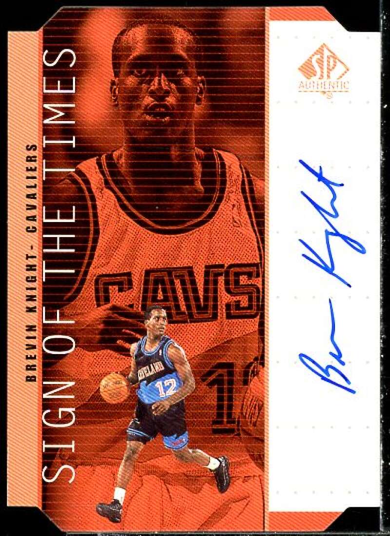 Brevin Knight Card 1998-99 SP Authentic Sign of the Times Bronze #BK  Image 1