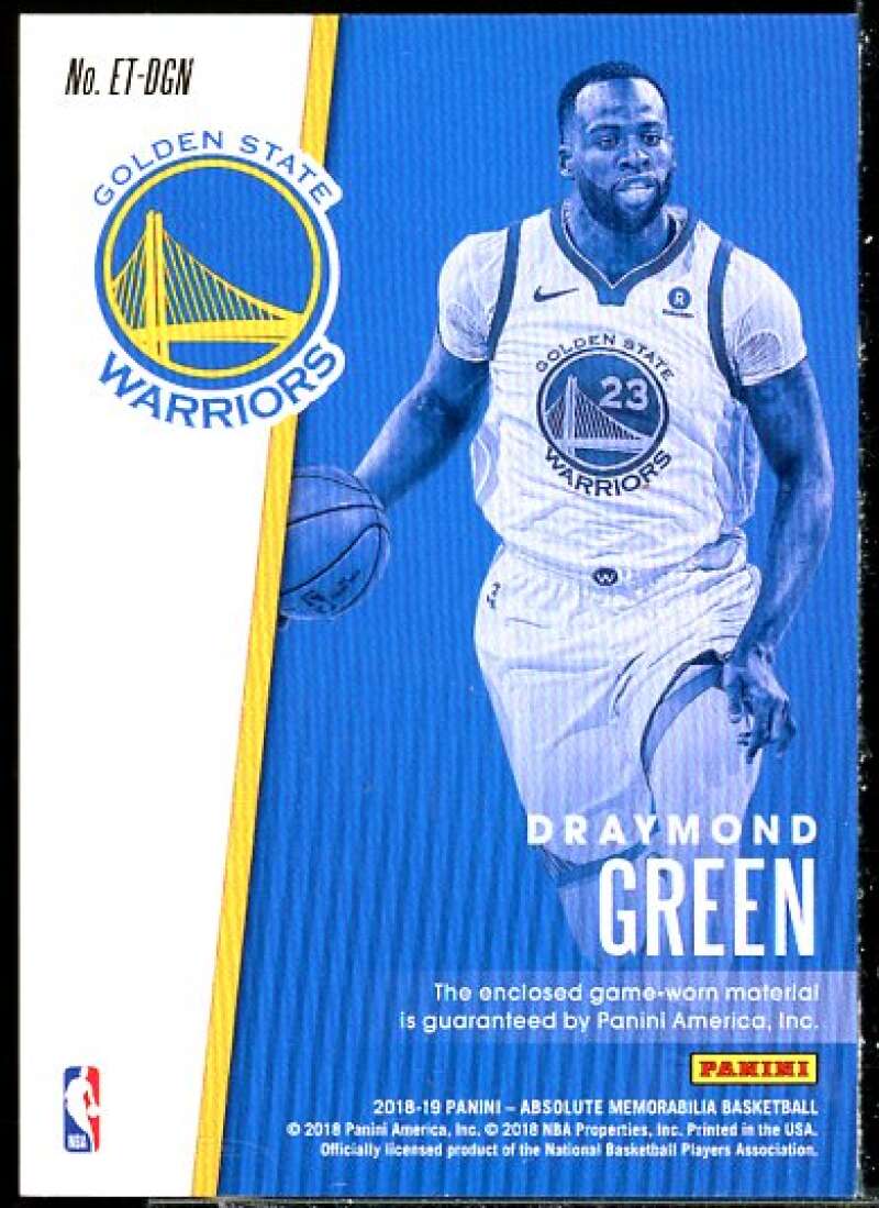 Draymond Green 2018-19 Absolute Memorabilia Established Threads Level 2 #51  Image 2