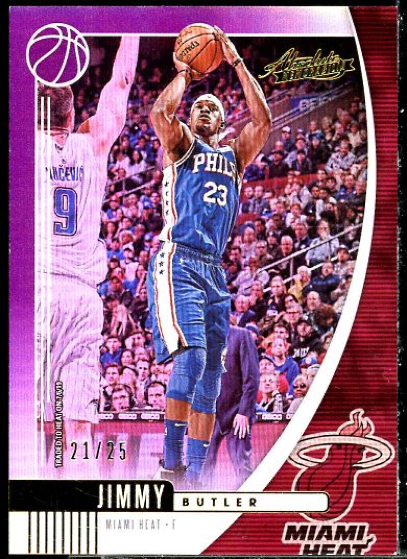 Jimmy Butler Card 2019-20 Absolute Memorabilia Purple #50  Image 1