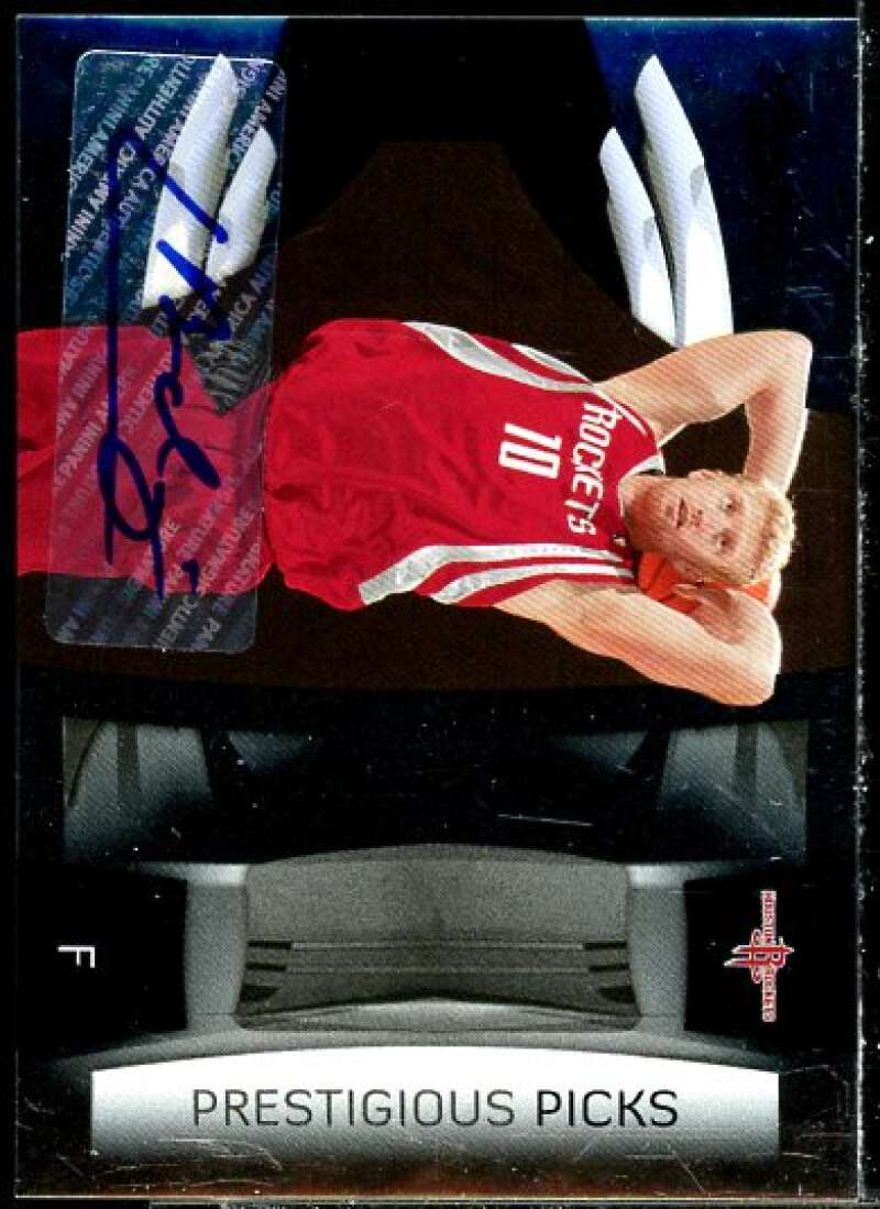 Chase Budinger Rookie 2009-10 Prestige Prestigious Picks Signatures Black #34  Image 1