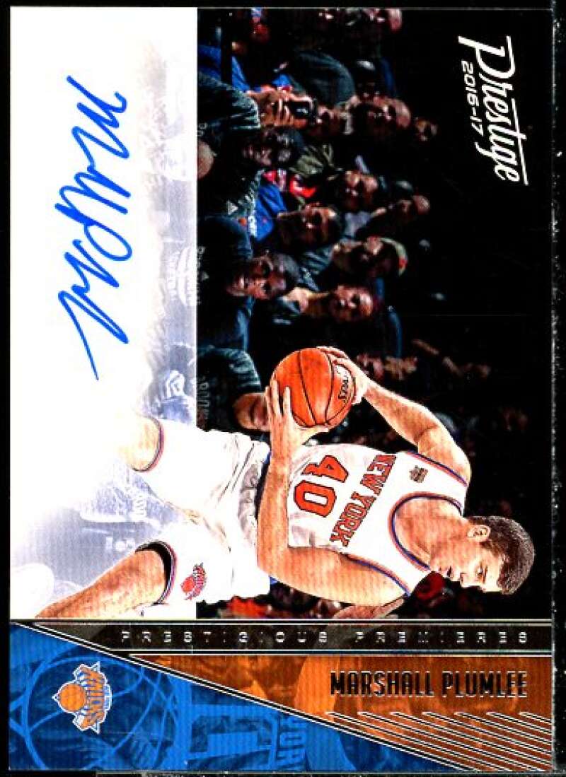 Marshall Plumlee Card 2016-17 Prestige Prestigious Premieres Signatures #48  Image 1