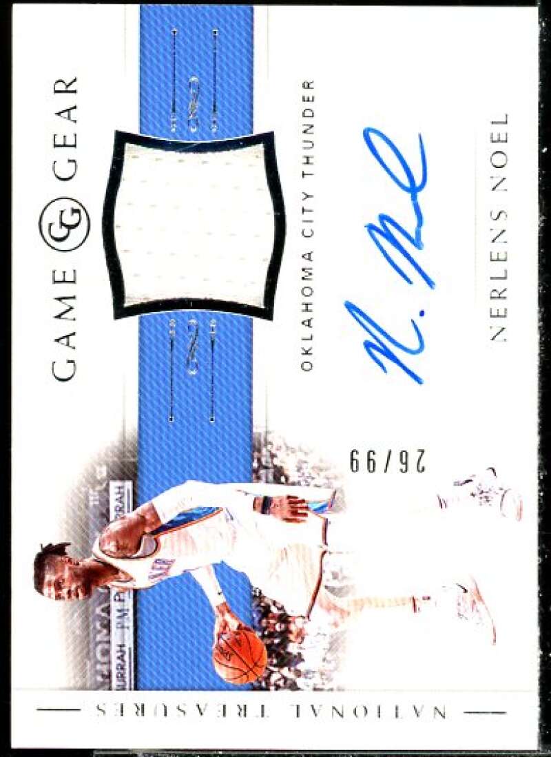 Nerlens Noel 2018-19 Panini National Treasures Game Gear Jersey Autographs #21  Image 1