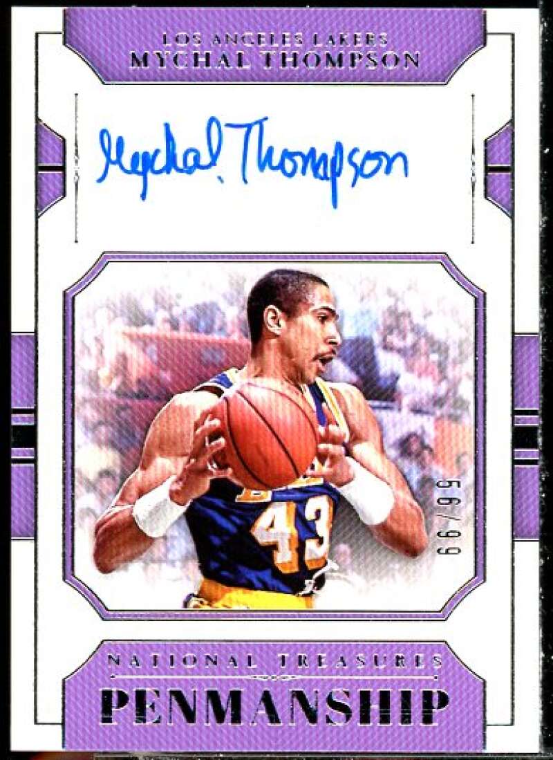 Mychal Thompson 2018-19 Panini National Treasures Penmanship Autographs #18  Image 1