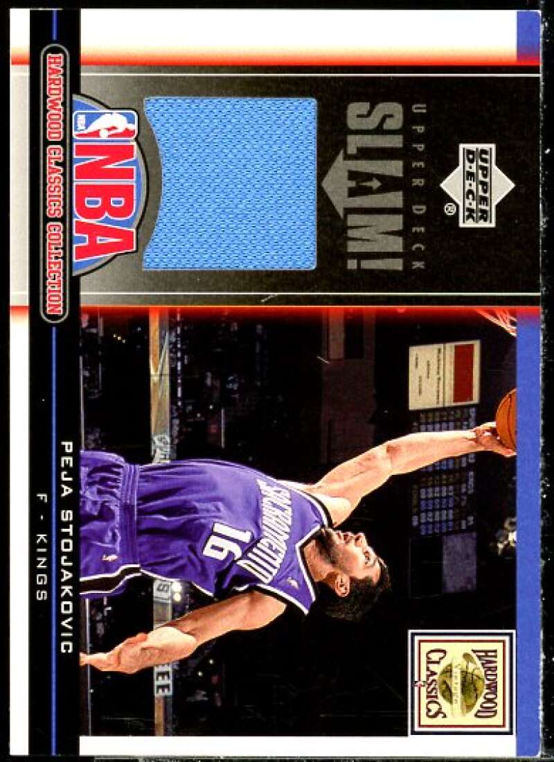 Peja Stojakovic Card 2005-06 Upper Deck Slam Target Jerseys #HC36  Image 1