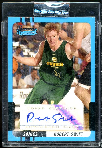 Robert Swift AU Rookie Card 2004-05 Bowman Signature Edition #98  Image 1