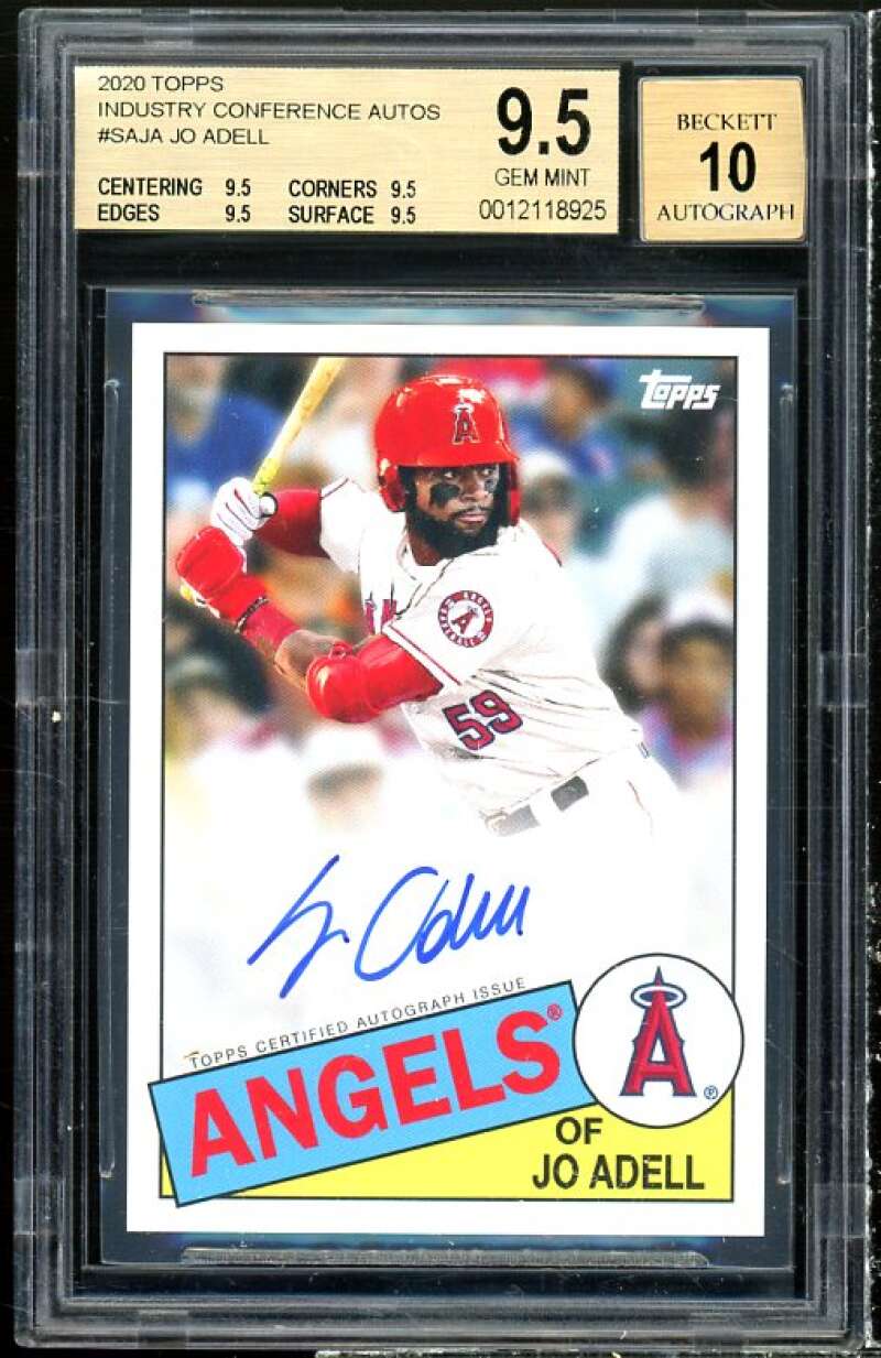 Joe Adell 2020 Topps Industry Conference Autos #saja (pop 1) BGS 9.5 auto 10 Image 1