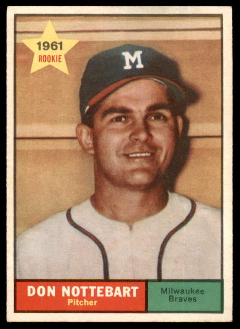 Don Nottebart Card 1961 Topps #29  Image 1