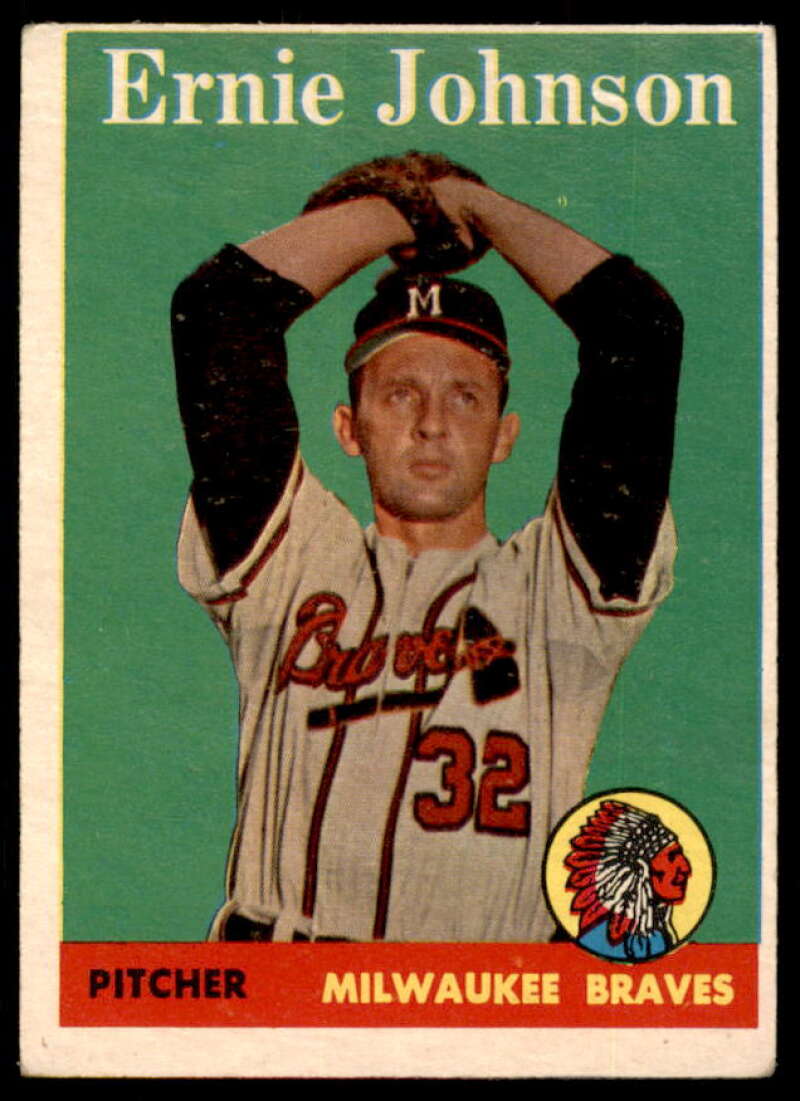 Ernie Johnson Card 1958 Topps #78A  Image 1