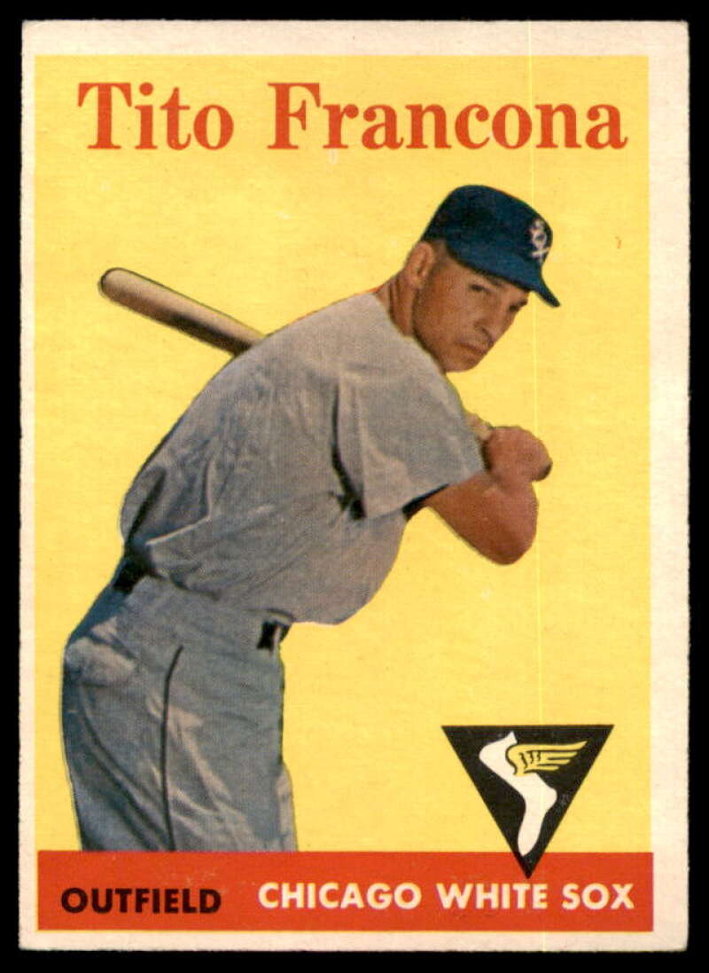 Tito Francona Card 1958 Topps #316  Image 1