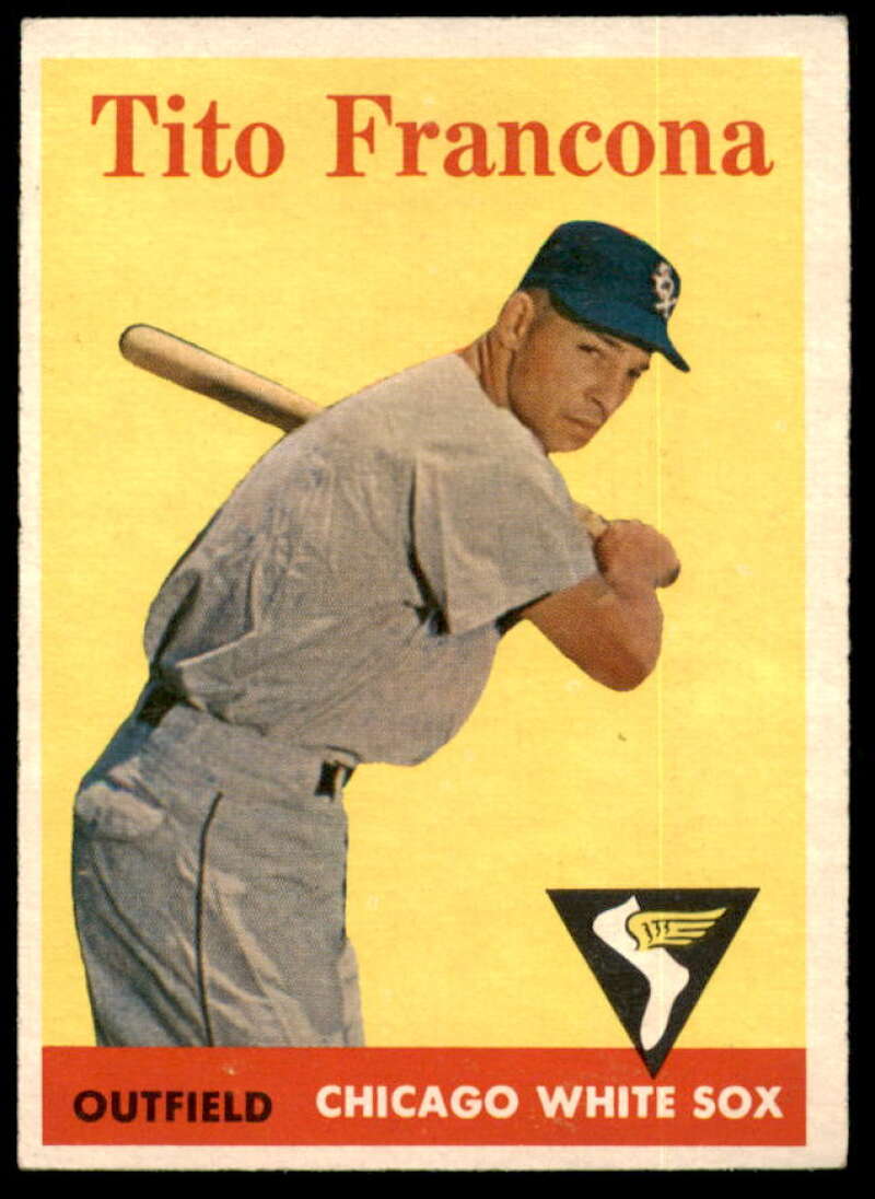 Tito Francona Card 1958 Topps #316  Image 1