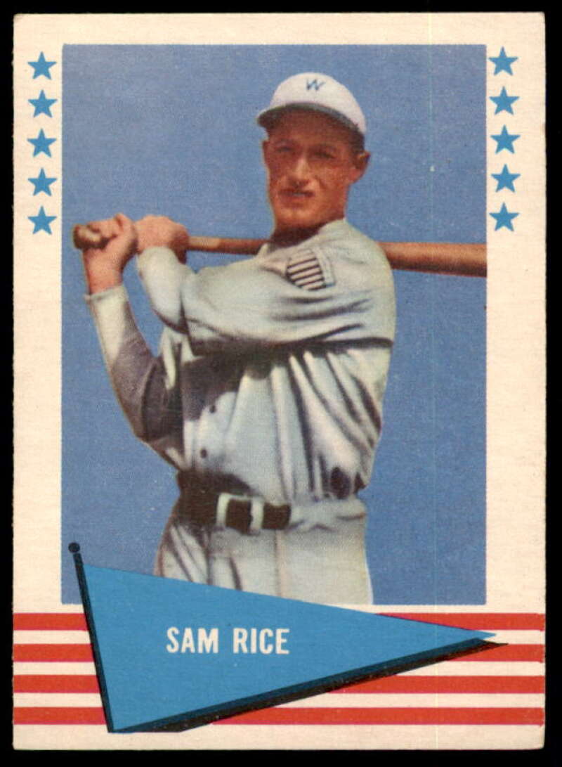 Sam Rice Card 1961 Fleer #70  Image 1
