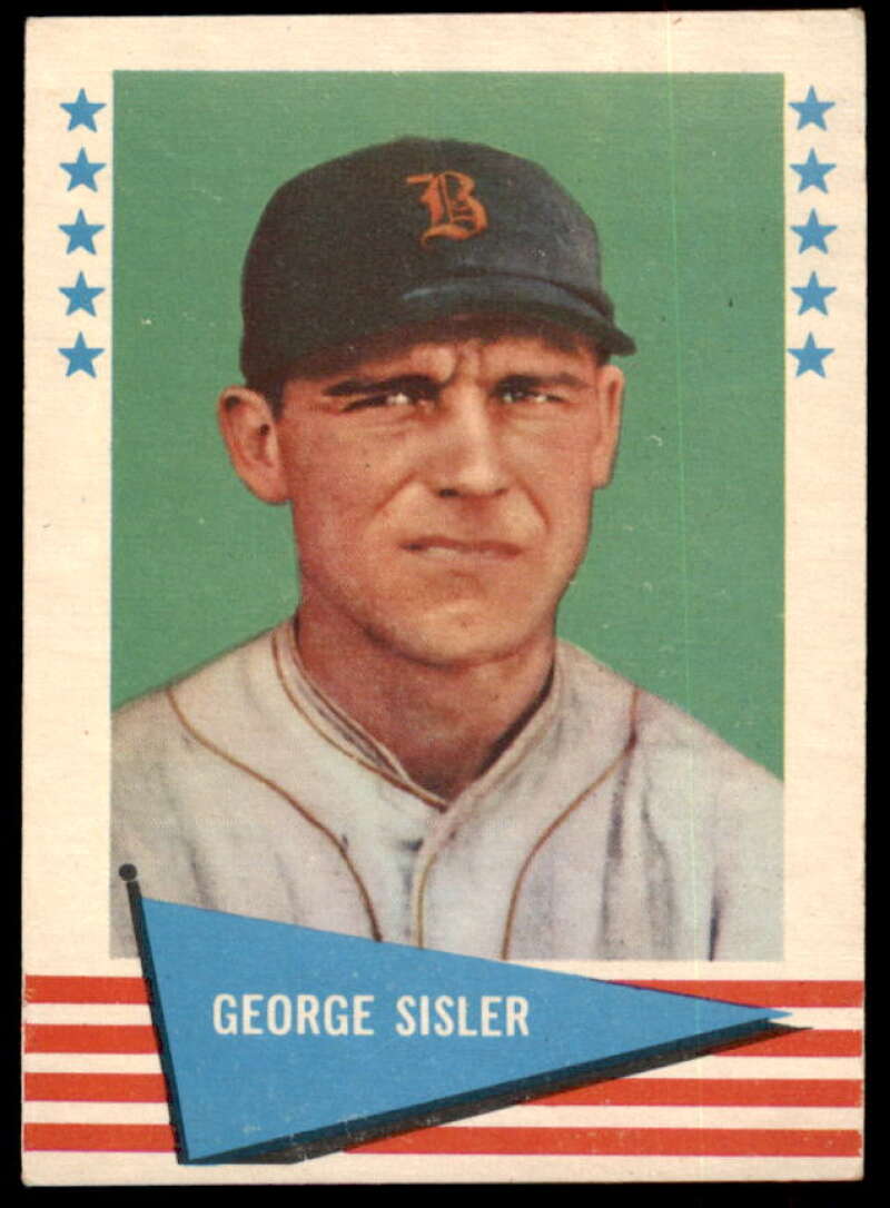 George Sisler Card 1961 Fleer #78  Image 1
