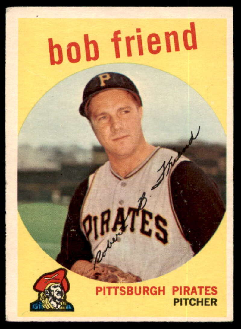 Bob Friend Card 1959 Topps #460  Image 1