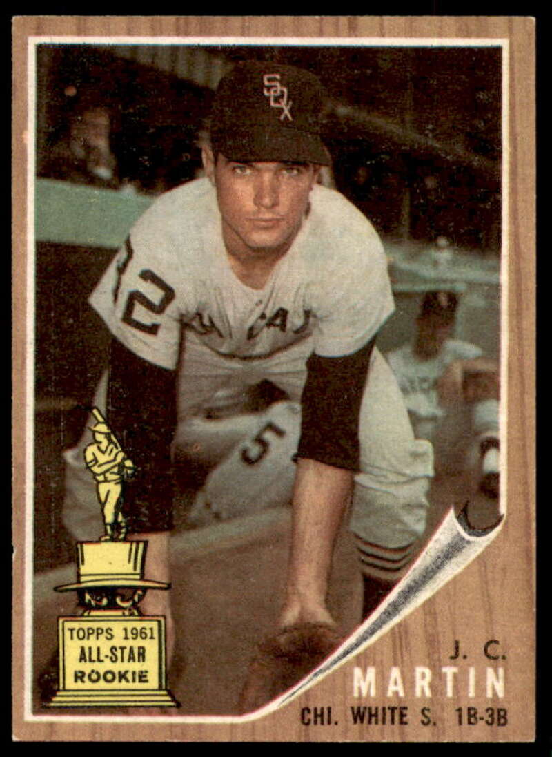 J.C. Martin Rookie Card 1962 Topps #91  Image 1