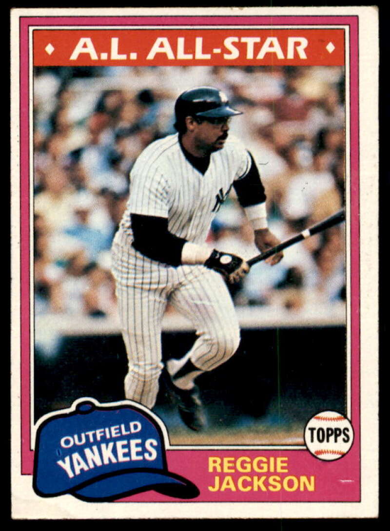Reggie Jackson Card 1981 Topps #400  Image 1