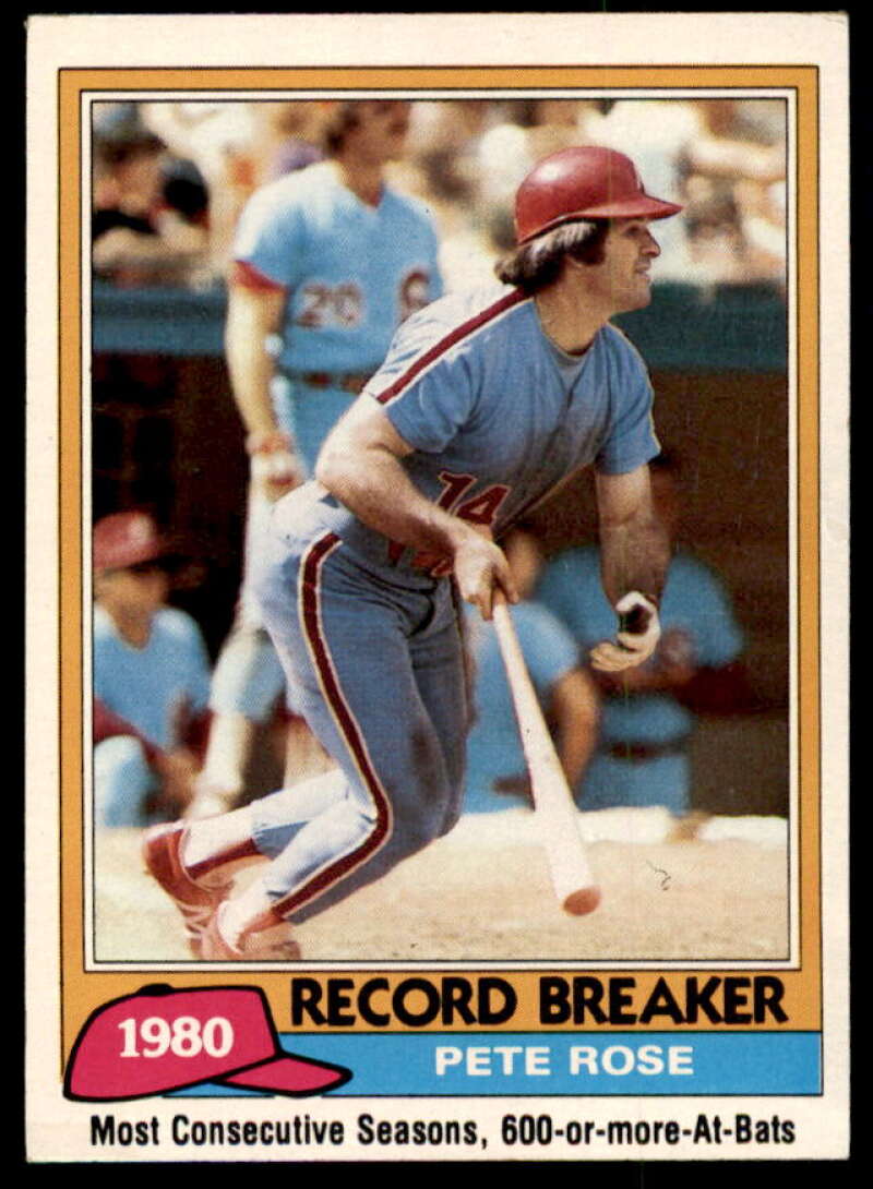 Pete Rose RB Card 1981 Topps #205  Image 1
