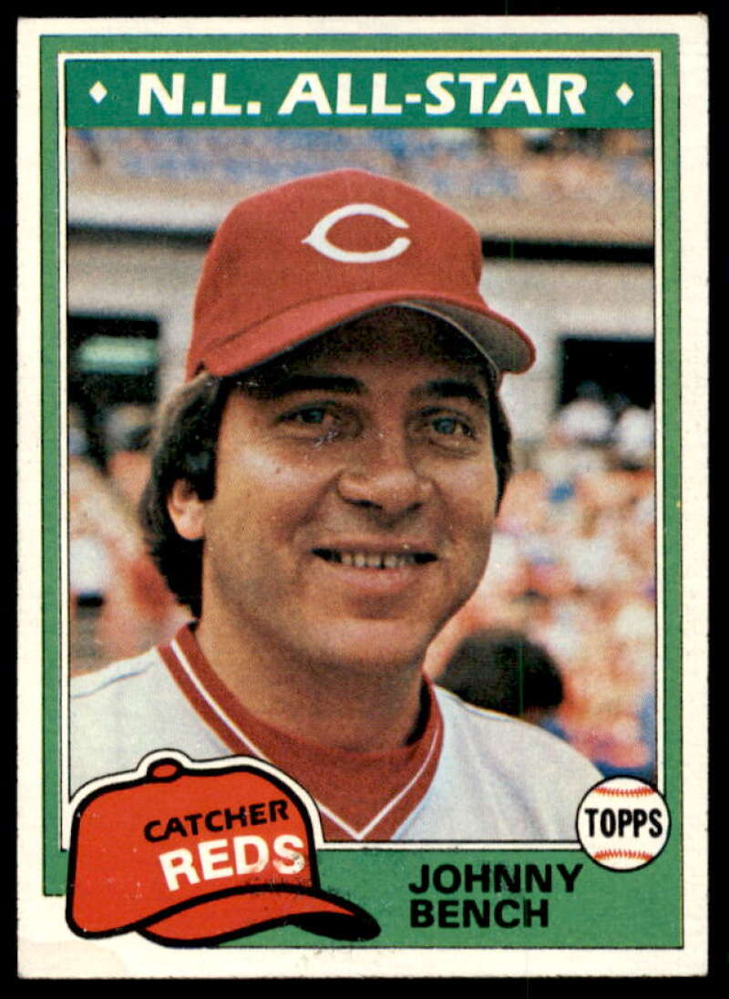 Johnny Bench Card 1981 Topps #600  Image 1
