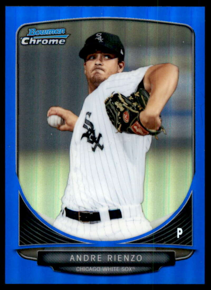 Andre Rienzo Rookie Card 2013 Bowman Chrome Prospects Blue Refractors #BCP210  Image 1