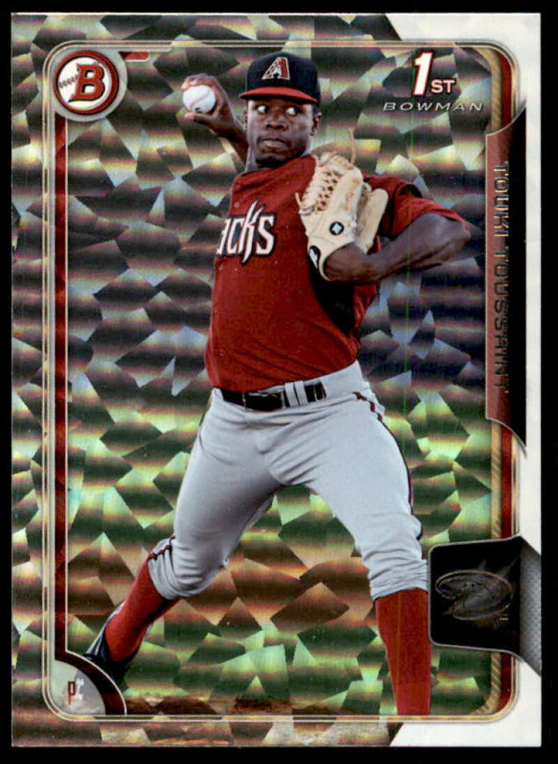 Touki Toussaint Rookie Card 2015 Bowman Prospects Silver Ice #BP27  Image 1
