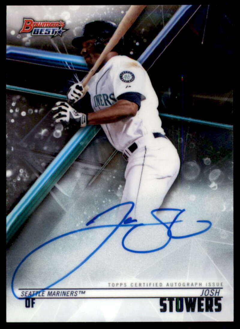 Josh Stowers Rookie Card 2018 Bowman's Best Best of '18 Autographs #B18JST  Image 1