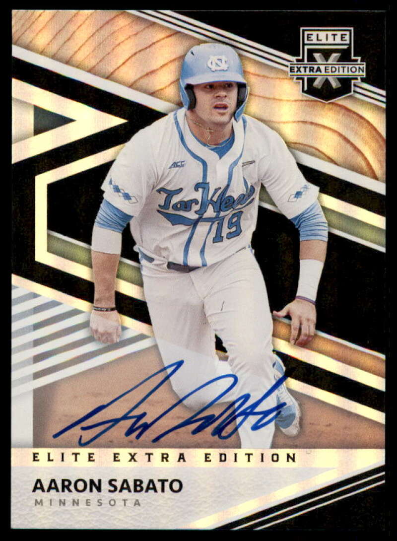 Aaron Sabato Rookie Card 2020 Elite Extra Edition Signatures #27  Image 1
