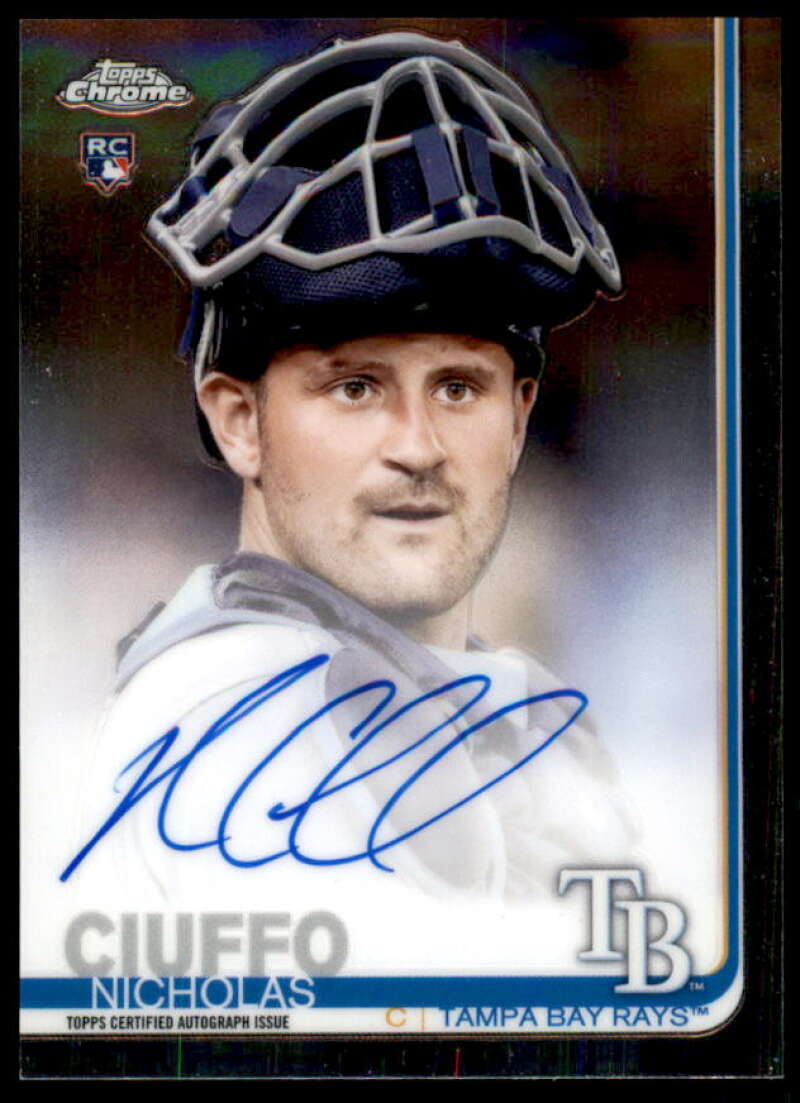 Nicholas Ciuffo Rookie Card 2019 Topps Chrome Rookie Autographs #RANC  Image 1